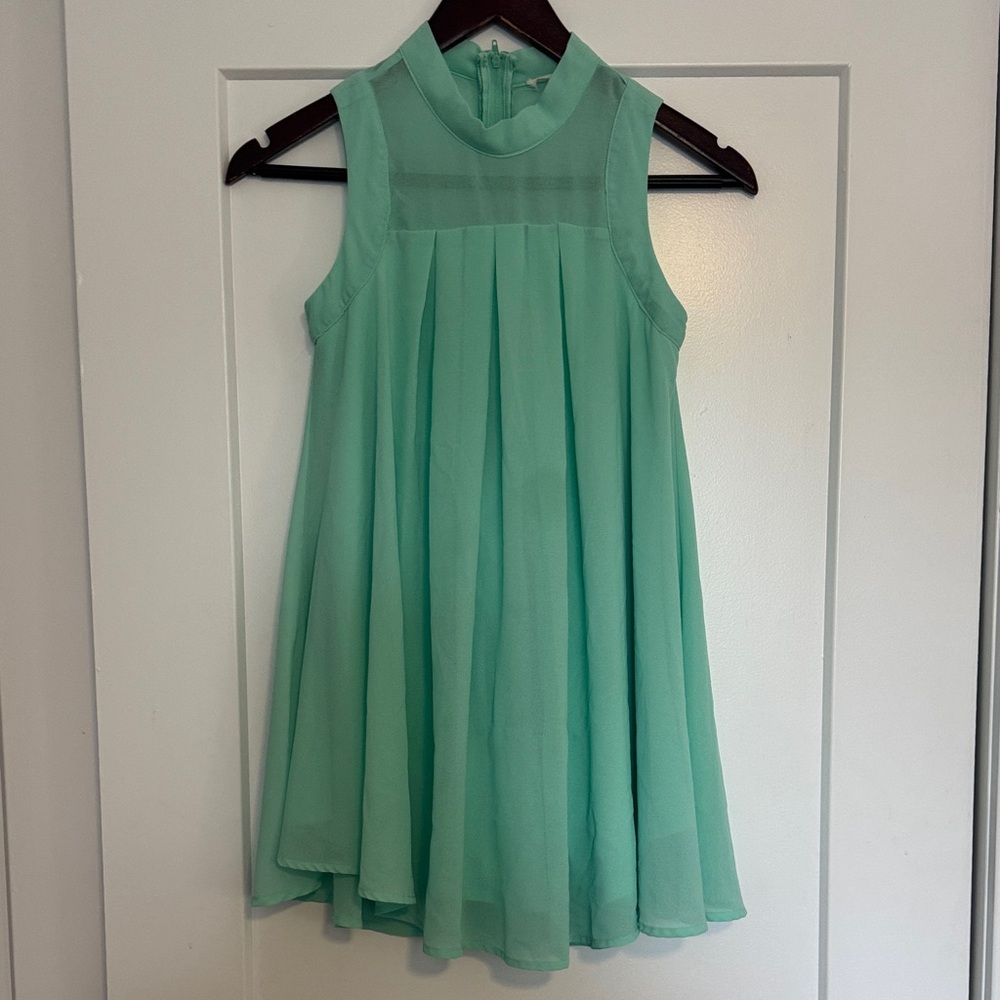 Elegant Mint Green Kids Formal Dress
